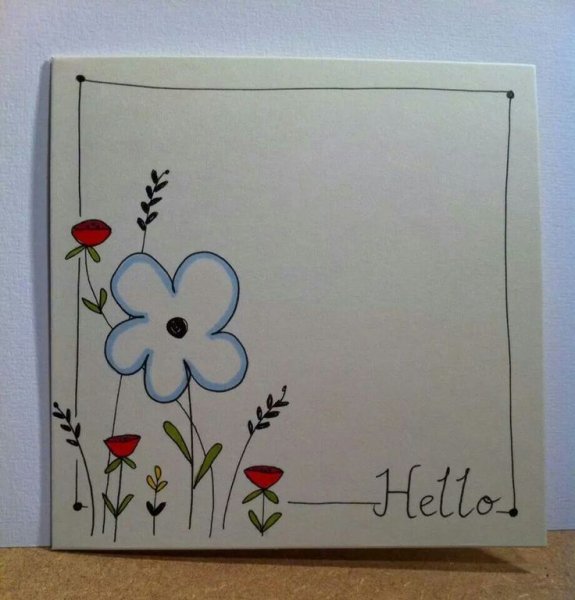 Открытки нарисованные своими руками