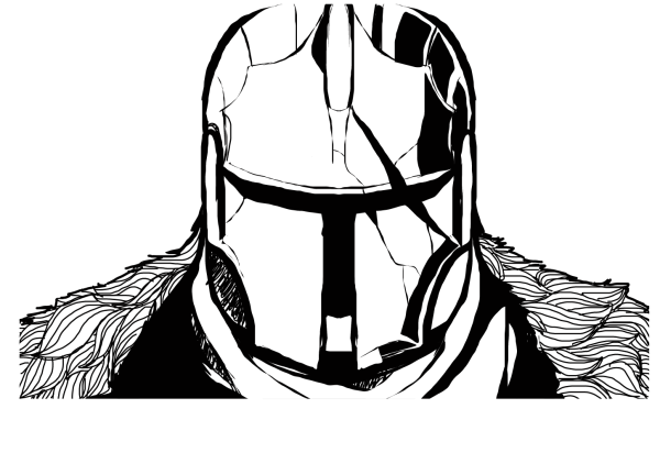 Рыцарь эскиз Минимализм