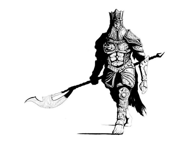 Чемпион Гундир Dark Souls 3 арт