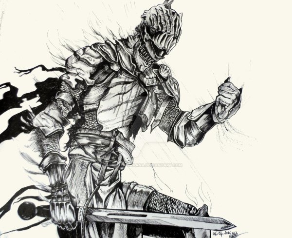 Дарк соулс 3 карандашом