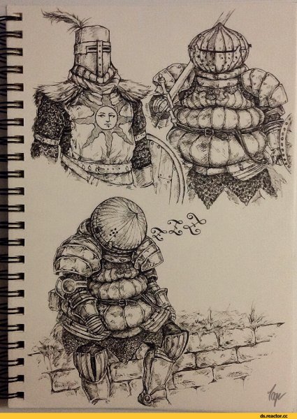 Dark Souls арт карандашом