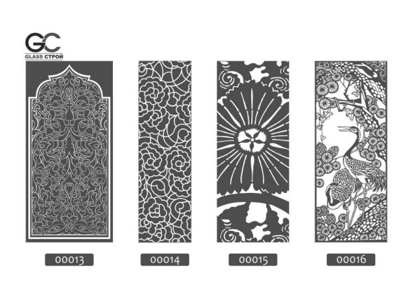 Трафареты для гравировки на стекле