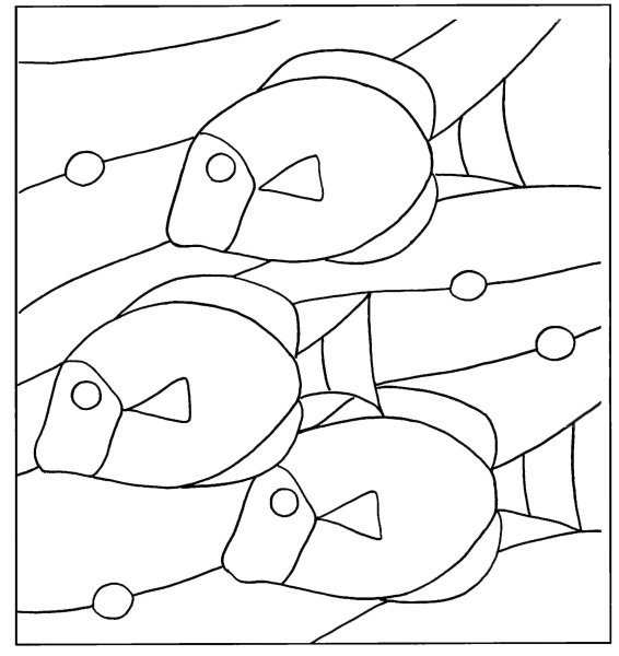 Трафареты для мозаики из цветной бумаги