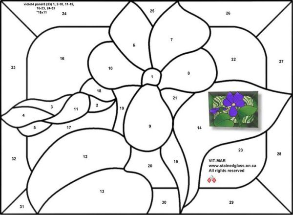 Трафареты для витража простые