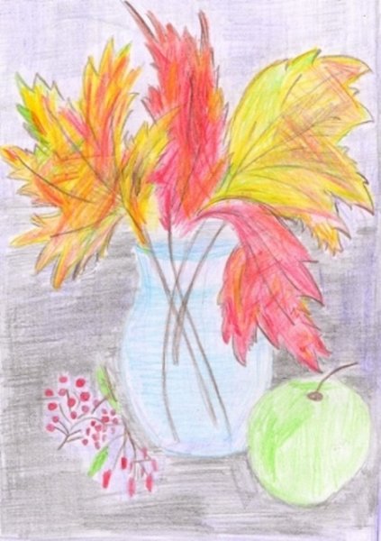 Рисунок на тему осенние цветы