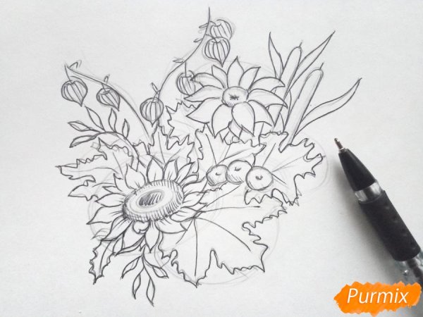 Нарисовать кленовый лист пошагово