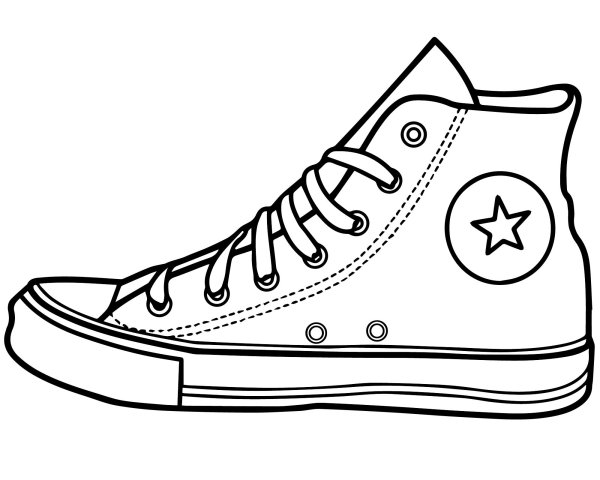 Роспись обуви акриловыми красками