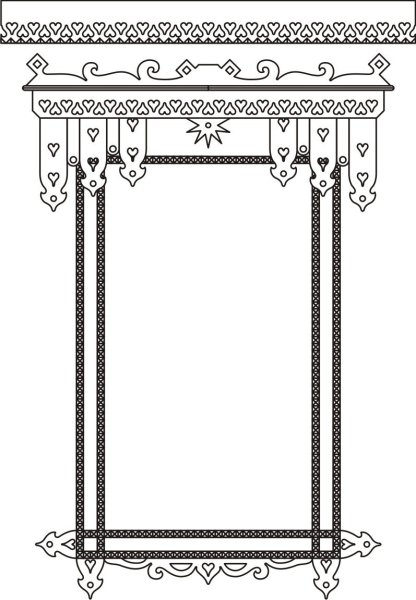 Наличники резные чертежи