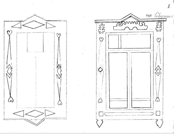 Эскиз наличника