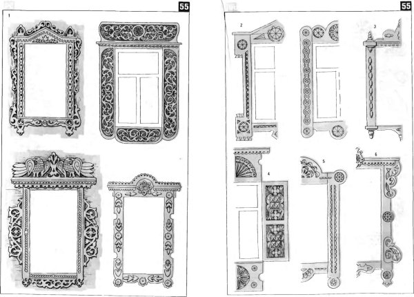 Окно с резными наличниками рисунок