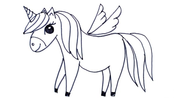Голова единорога раскраска