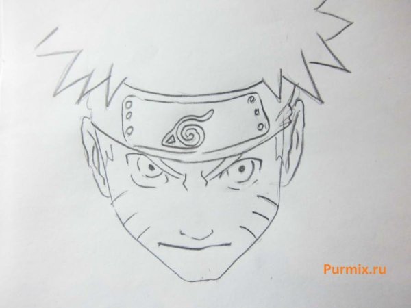 Наруто рисунок карандашом