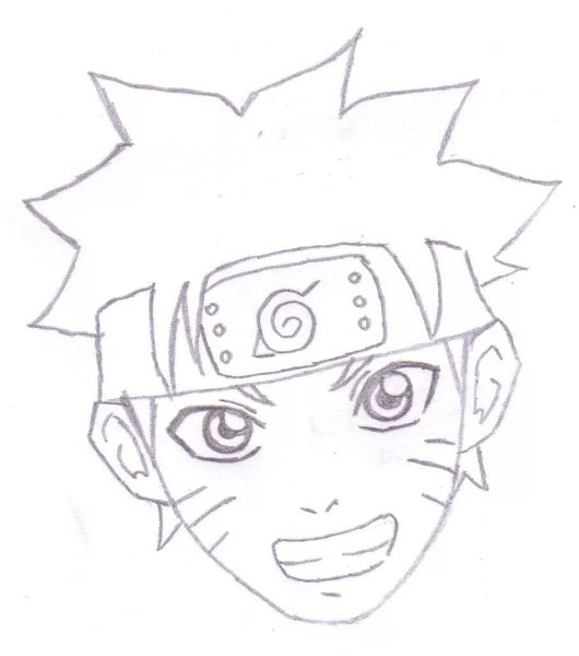 Рисунки для срисовки аниме Наруто