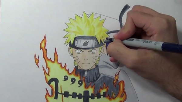 Наруто для рисования легкие