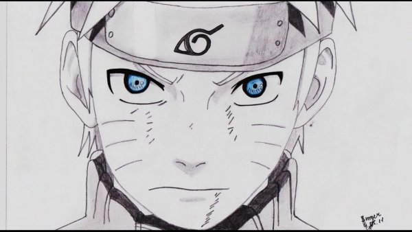 Нарисовать Наруто и Пейна
