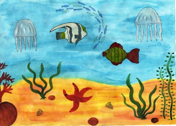 Рисование Морское дно