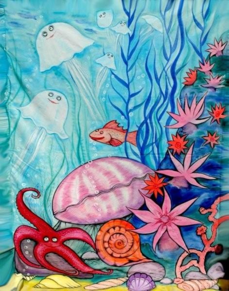 Подводный мир рисунок карандашом