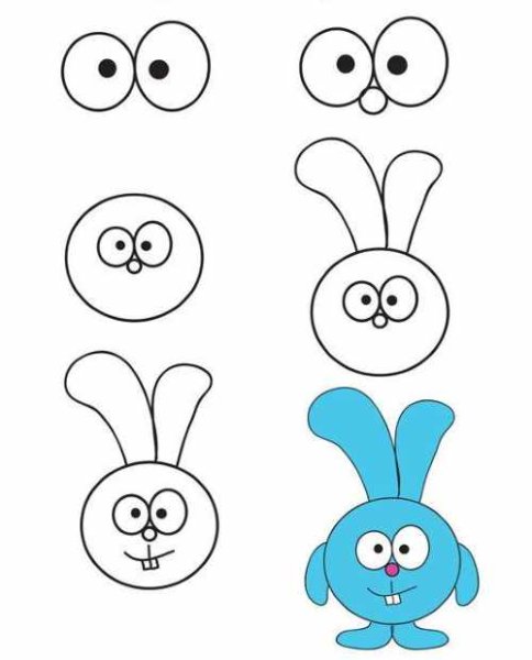 Нарисовать Кроша из смешариков поэтапно карандашом для начинающих