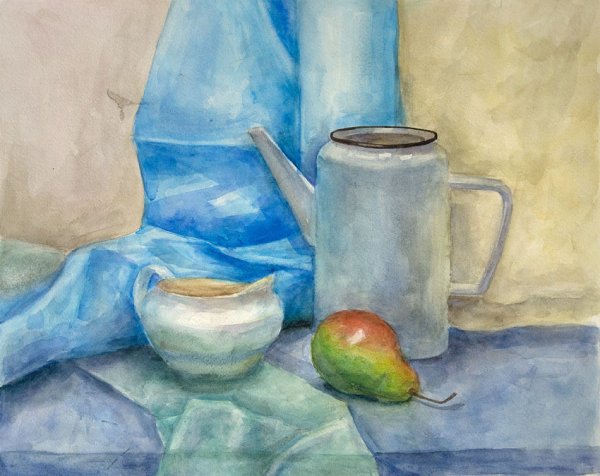 Иогансона лицей натюрморт акварелью