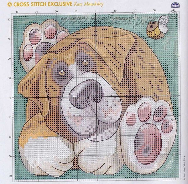 Ковровая вышивка простая