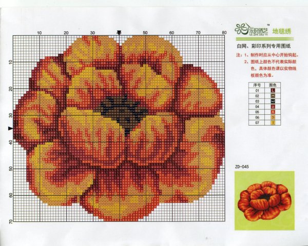 Ковровая техника вышивания схемы