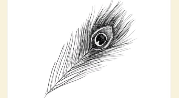 Перо тату эскиз