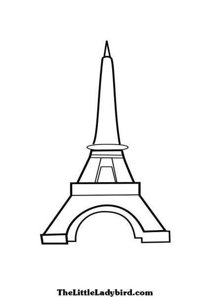 Раскраска эльфивая башня в Париже