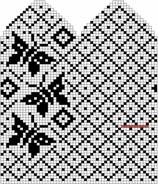 Жаккардовые узоры для варежек