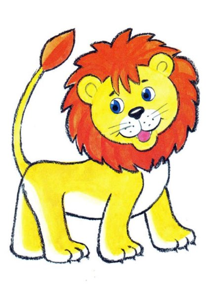 Раскраска «львёнок»