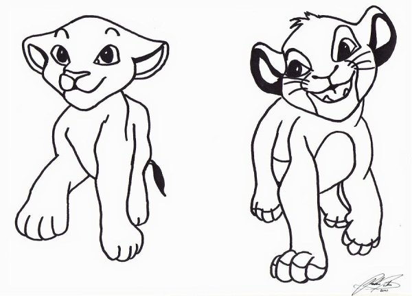 Рисунки для срисовки лёгкие Лев