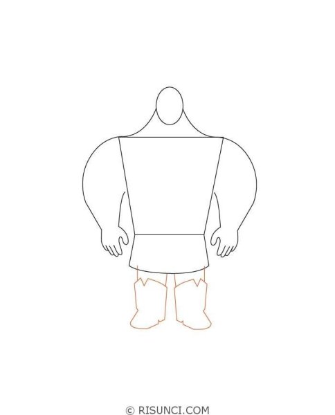 Илья Муромец рисунок поэтапно