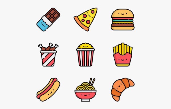 Картинки для срисовки еда