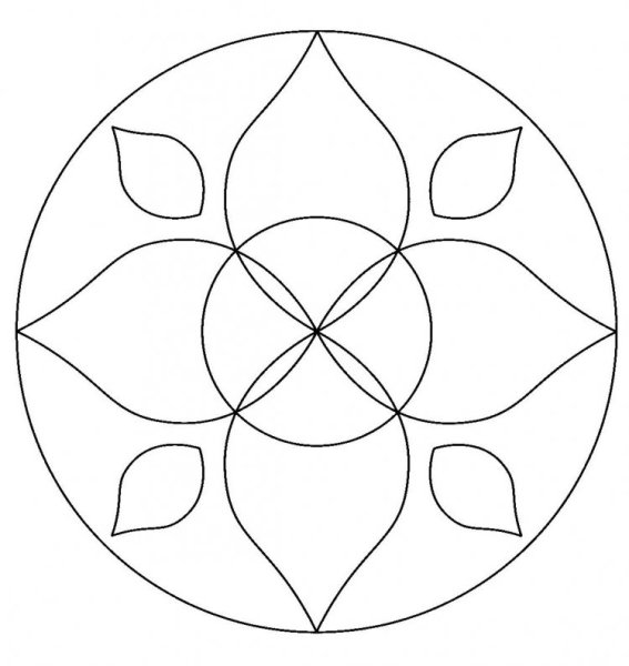 Простые мандалы для детей
