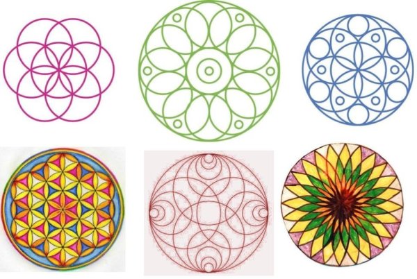 Геометрический узор в круге