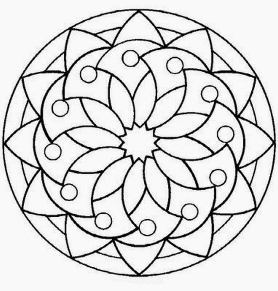 Геометрический узор в круге