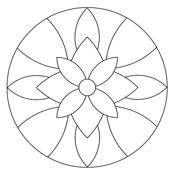 Геометрический узор в круге