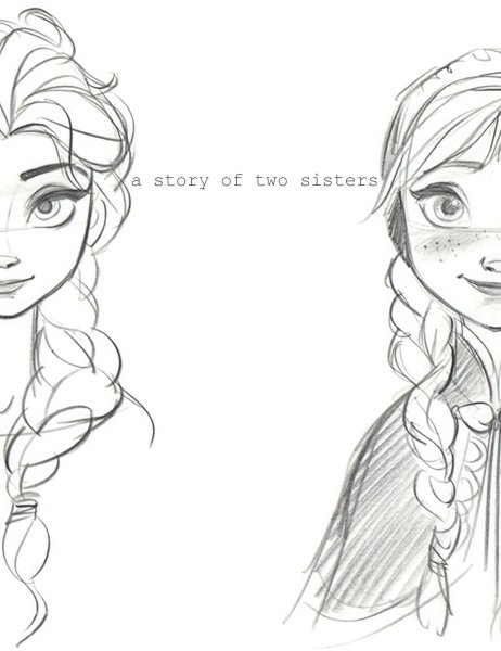 Эльза картинки карандашом