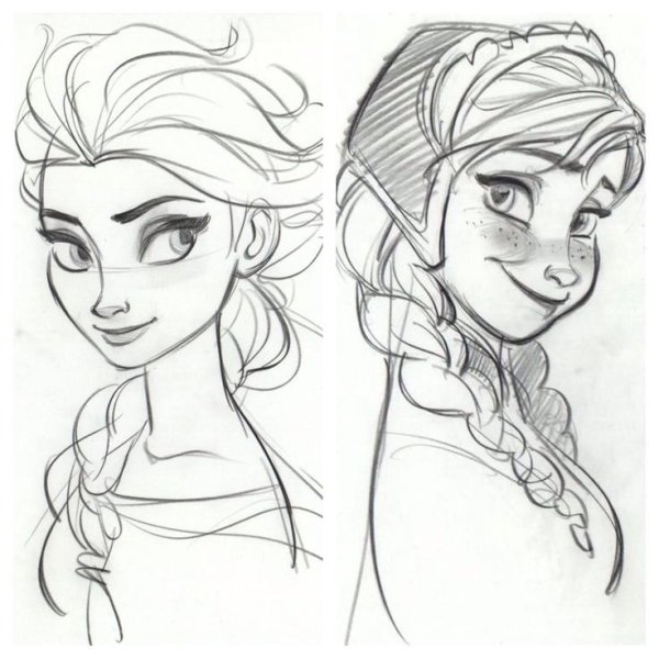 Холодное сердце 2 Анна и Эльза сткеч