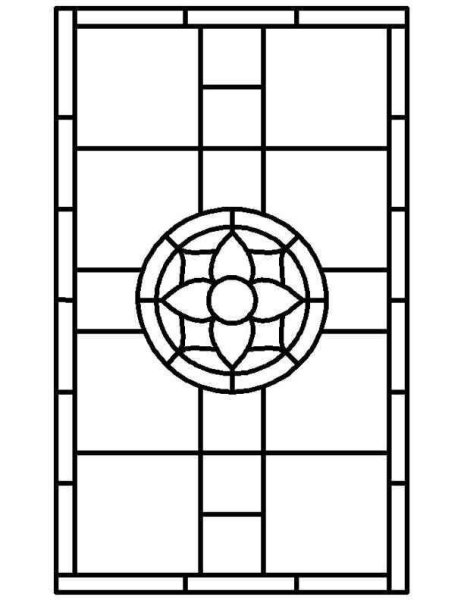 Витраж узор легкий