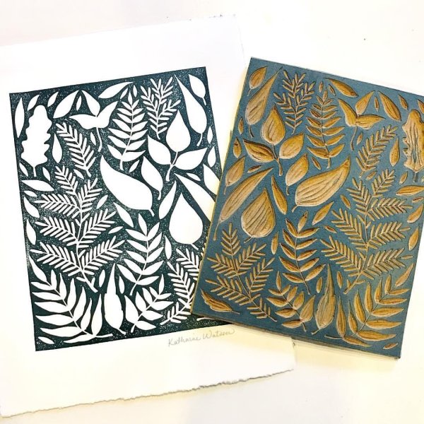 Линогравюра Чукотка