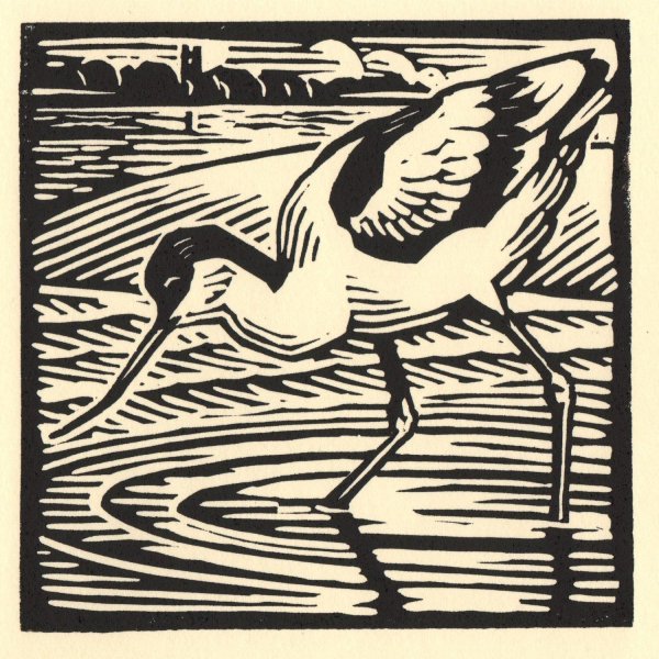 Линогравюра животные