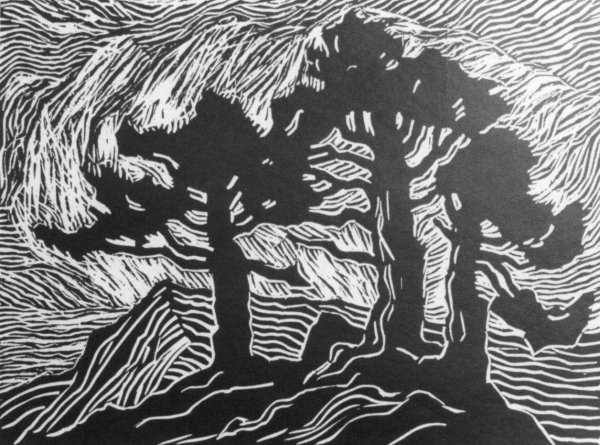 Чернолаковая резьба