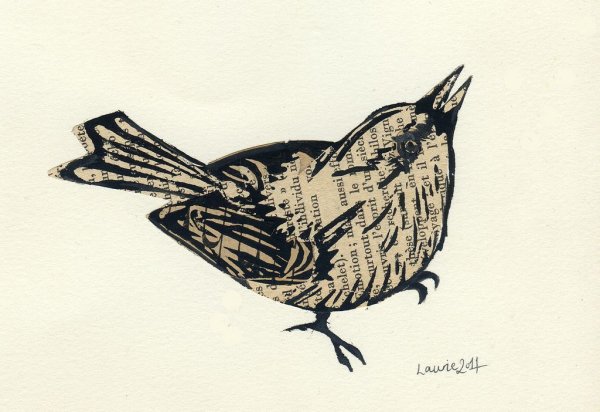 Линогравюра Северное сияние