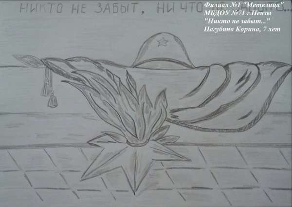 Поэтапное рисование вечного огня