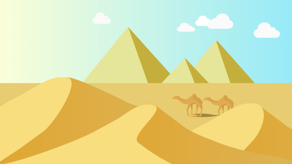 Пустыня карандашом