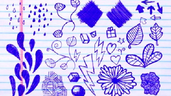 Узоры в тетради в клетку