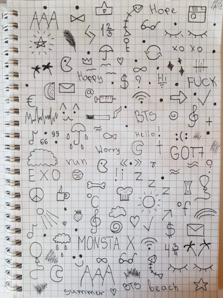 Орнамент на полях тетради