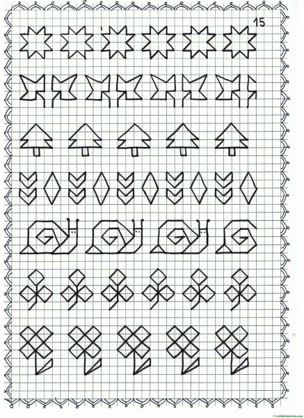 Разрисованный лист тетради