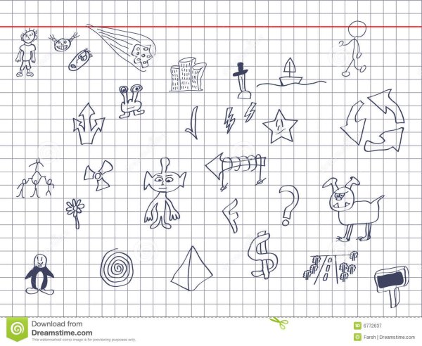 Красивые рисунки в тетради