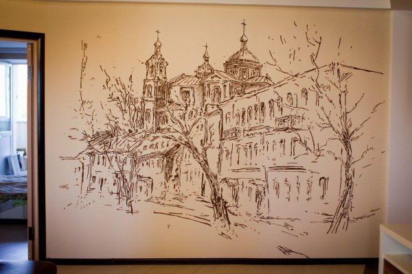 Эскизы рисунков на стену